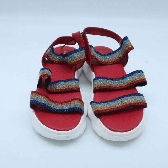 Bamboo‎ Women's Metallic Platform Strap Sandals - Size 10 - Picture 7 of 8